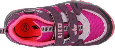 Дитячі трекінгові черевики Lico Fremont для хлопчиків та дівчаток, 31 EU, Бордо-рожевий