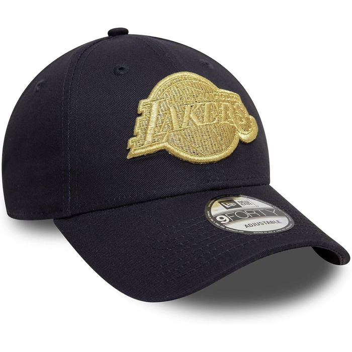 Кепка New Era NBA 9Forty Los Angeles Lakers, регульована, кепка з вигнутим козирком, офіційний логотип команди, універсальний розмір