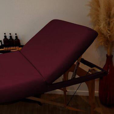 Складаний трисекційний масажний стіл Vivezen з дерева з Reiki-панеллю, аксесуарами та сумкою для транспортування