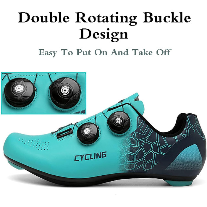 Велотуфлі чоловічі та жіночі, MTB та шосейні, дихаючі, з антиковзким покриттям, унісекс, синій, 45 EU