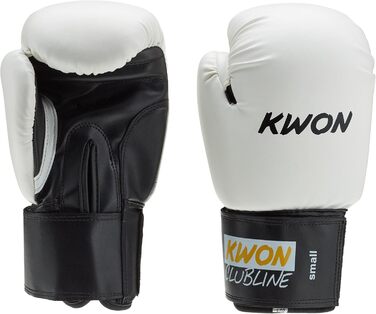 Боксерські рукавички KWON Clubline Pointer, 8 oz, біло-чорні, для маленької руки