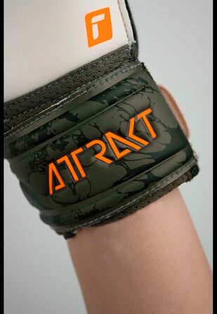Воротарські рукавички Reusch Attrakt Solid Junior унісекс із оптимальним зчепленням, зелено-оранжеві, розмір 5