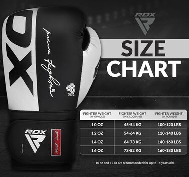 Боксерські рукавички RDX Maya-Hide для спарингу, кікбоксингу та тренувань, 8, 10, 12, 14, 16 oz