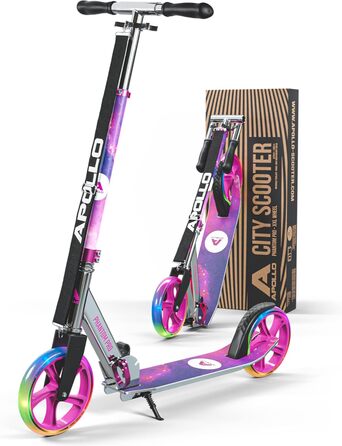 Електросамокат Apollo Phantom Pro для міста, XXL-колеса, складаний, регульована висота, для дорослих, дітей та підлітків, компактний міський самокат