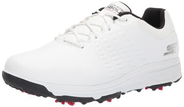 Чоловічі гольф-туфлі Skechers Torque водонепроникні, 44 EU, широка колодка, білий/чорний колір