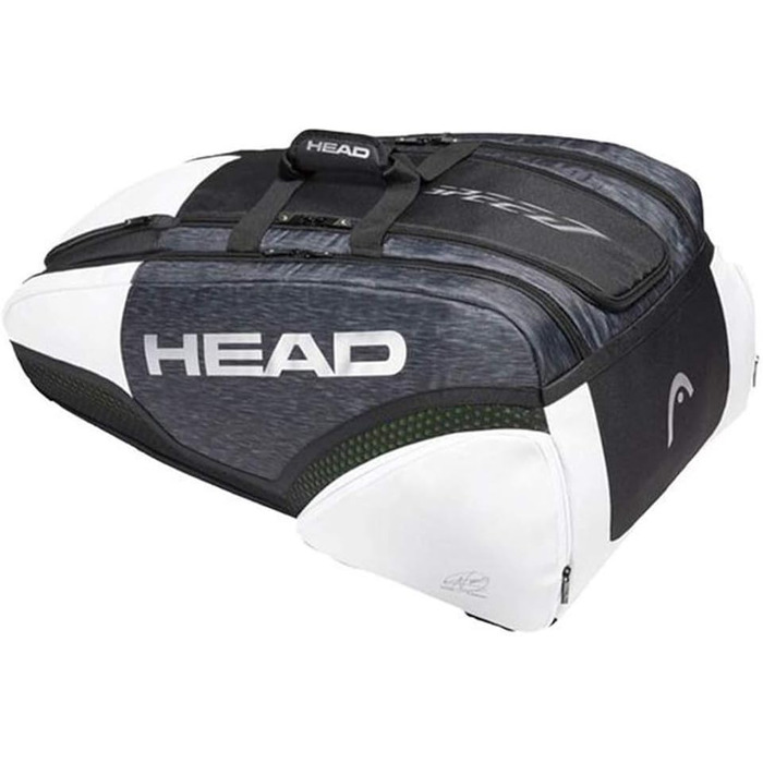 Тенісна сумка HEAD Djokovic 12R Monstercombi, унісекс, чорна