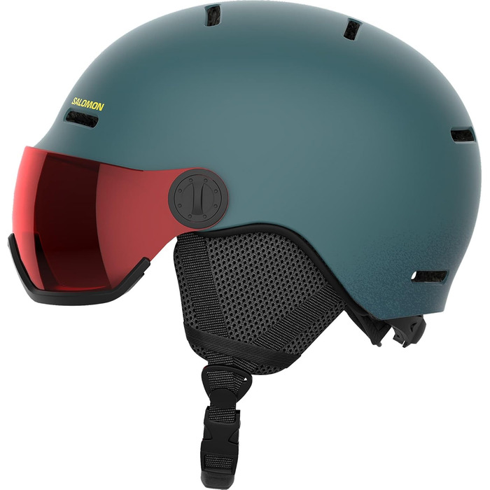 Дитячий лижний шолом Salomon Orka Visor для сноуборду, інтегрований козирок, легкий, зручна посадка