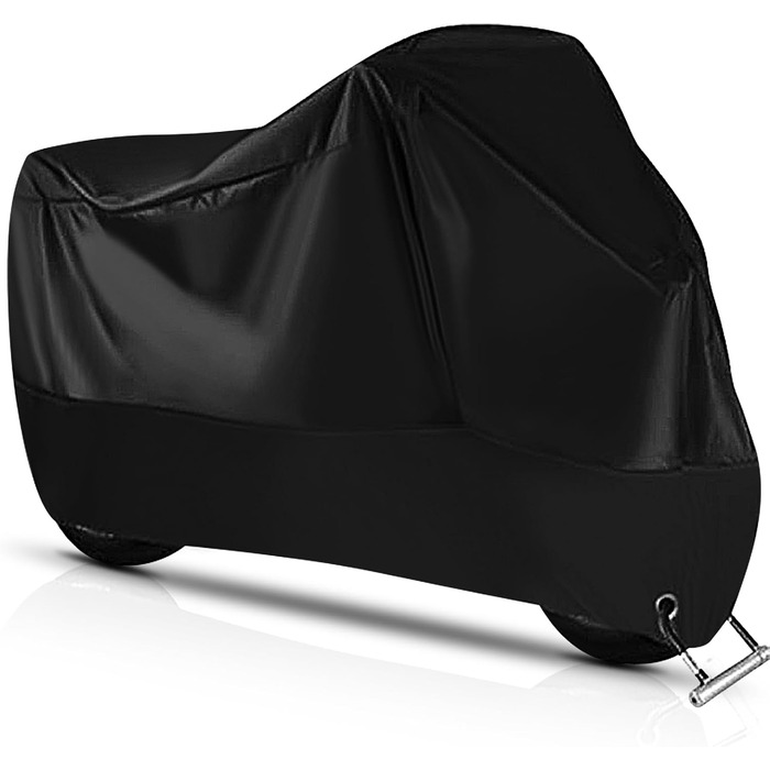 Захисний чохол для мотоцикла з поліестеру 190T, водонепроникний, UV-захист, 245x105x125 см