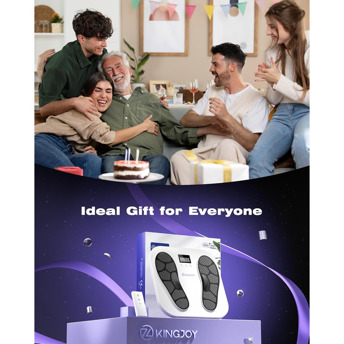 Масажер для ніг та тіла Medic EMS TENS - стимулятор кровообігу з 10 режимами та 20 рівнями інтенсивності. Зменшує біль при п'ятковому фасціїті, невропатії та болю. Білий колір.