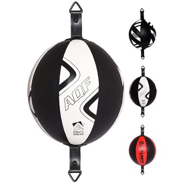 Набір боксерських мішок AQF: боксерський мішок, мішок-груша, шкіряний, для тренувань, професійний, чорно-білий