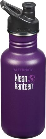 Пляшка для води Klean Kanteen Classic Winter Plum матова 532 мл з кришкою Sport Cap 3.0