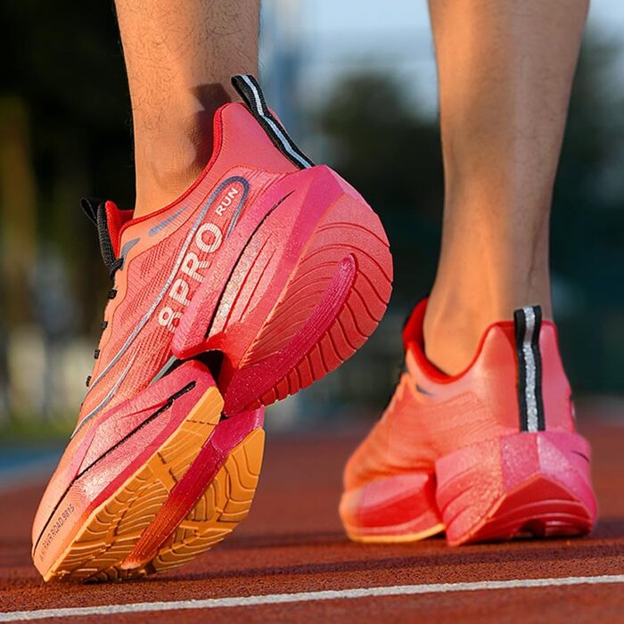 Дитячі кросівки для дівчаток, бігові та для ходьби, спортивні, дихаючі, легкі, для активного відпочинку, чорного кольору, розмір 36 (38 2/3 EU, Оранжевий)