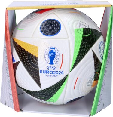 Футбольний м'яч Adidas Euro24 Pro, розмір 5, біло-чорний