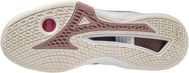Жіночі гандбольні кросівки Mizuno Wave Stealth Neo, білий/рожевий/сніжно-білий, 38.5 EU
