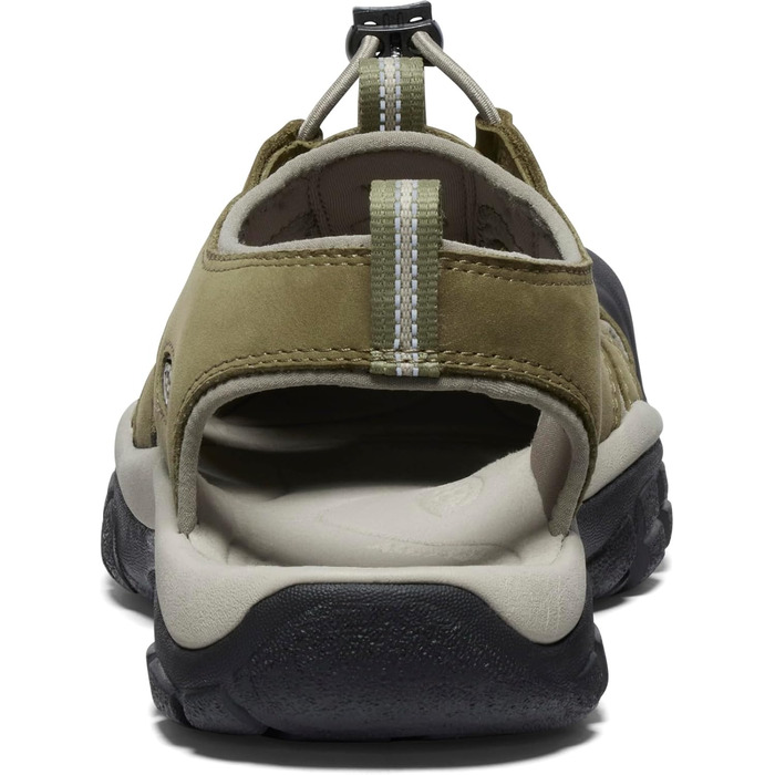 KEEN Newport - чоловічі водяні сандалі з закритим носком, шкіряні (44 EU, Martini Olive Brindle)