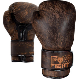 Боксерські рукавички FOX-FIGHT Legend з натуральної шкіри для боксу, кікбоксингу, муай-тай, тренувань і спарингів