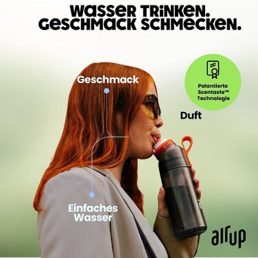 Пляшка для води air up Twist Pro 600 мл фіолетова з ароматом шавлії (без цукру) + 5 арома-подів та соломинка для школи, спорту, фітнесу