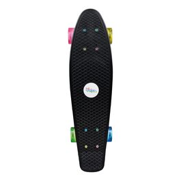 Скейтборд Muuwmi Fun - Дошка 57x15 см, Підшипники ABEC 5, PU Колеса 60x45 мм, Чорний