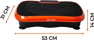 Віброплатформа для фітнесу з магнітотерапією, 99 рівнів, 5 програм, гумові амортизатори та резинки