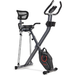 Складаний магнітний велотренажер Sunny Health & Fitness X-Bike Pro, 136 кг, 14 рівнів навантаження, ергономічна підтримка, сумісний з SunnyFit App