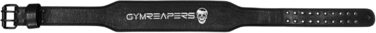 Пояс для важкої атлетики Gymreaper з натуральної шкіри, для бодібілдингу, присідання, підтримки попереку та зняття болю в спині – чоловічий/жіночий (чорний, XS)