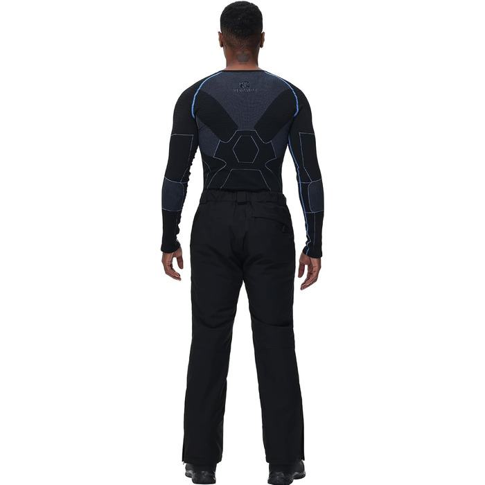 Костюм чоловічий зимовий HOTIAN для сноубордингу, катання на лижах та туризму (L, 8Blue+black)