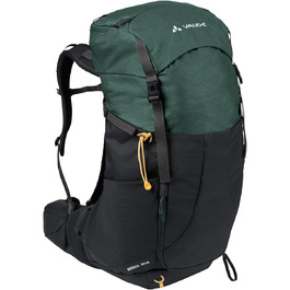 Туристичний рюкзак VAUDE Brenta 36+6 л, водонепроникний, з дощовиком, для жінок і чоловіків, зручний трекінговий рюкзак з органайзером, чорний/зелений