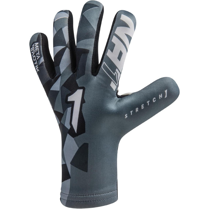 Воротарські рукавички Rinat Meta Tactik As для підлітків, унісекс, початковий рівень, помаранчеві з малюнком зигзаг (Sunset Chevron)