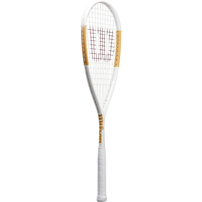 Ракетка для сквошу Wilson Tempest Pro – унісекс, для дорослих, білий/золотий