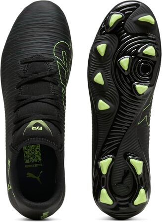 Футбольні бутси PUMA Future 8 Play FG/AG для унісекс, біло-чорно-червоні, 47 EU, Puma Black Fizzy Light Green Terrain