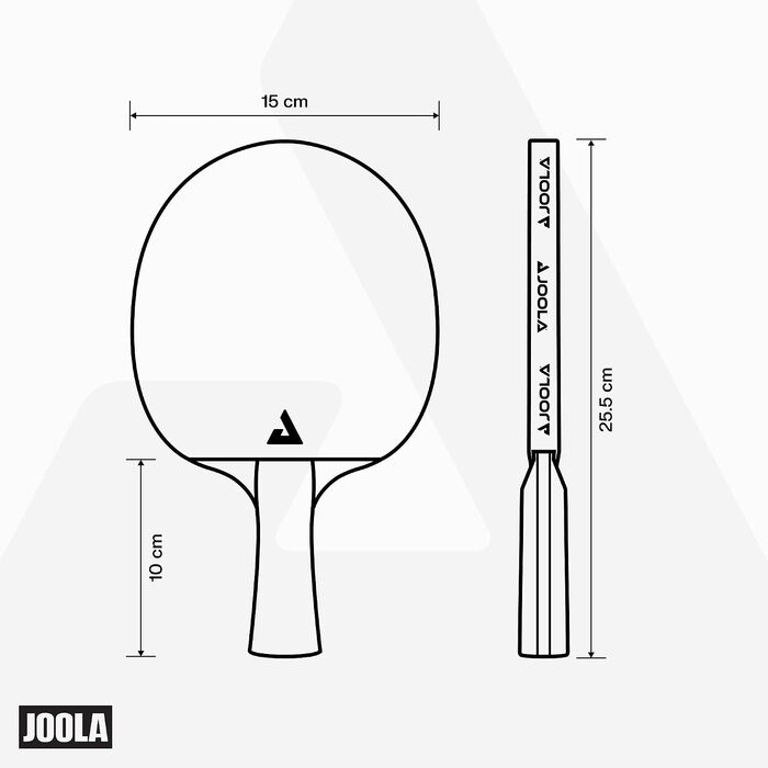 Набір для настільного тенісу JOOLA Team Pro: 2 ракетки, 3 м'ячі та чохол, 6 предметів