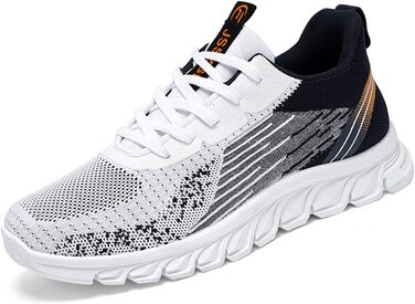 Чоловічі кросівки для бігу та занять спортом, чорно-білі, 42 EU