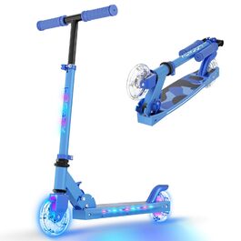 Самокат дитячий TONBUX Roller Kinder 6 років з підсвіткою, складаний, регульована висота, для дітей 5-12 років