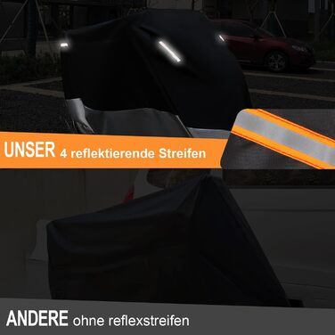 Захисний чохол для мотоцикла Motorrad Outdoor - зимовий, 210D, водонепроникний, 250x105x125 см