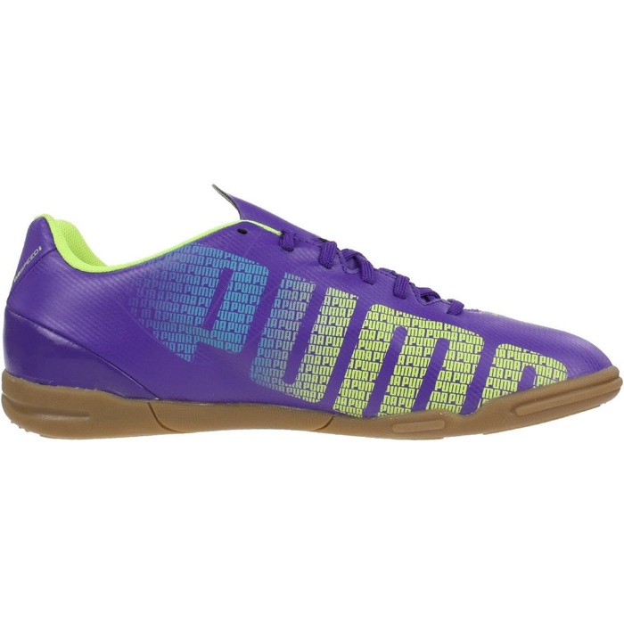 Кросівки футбольні PUMA Evospeed 5.3 Jr для залу, 37 EU, кольори: Prism Violet, Yellow, Blue