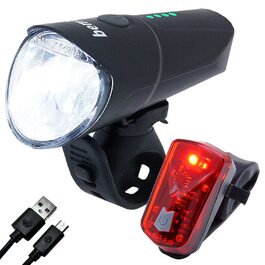 Велофара BemiX LED Set StVZO: яскраве, водонепроникне світло з акумулятором (60 Lux)