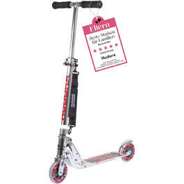 Самокат HUDORA BigWheel 125 алюмінієвий, складаний, для дітей, до 100 кг, регульована висота, міський, з ременем для перенесення