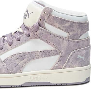 Кросівки PUMA Rebound Layup Mid для жінок, 42 EU, сірий, сливовий, білий, Ah25