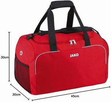 Спортивна сумка JAKO Classico для дітей та підлітків (Junior), червона, 50 см