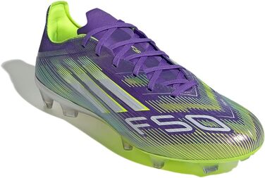 Кросівки футбольні adidas F50 Pro Firm Ground (46 EU, Purple Rush Cloud White Lucid Lemon)