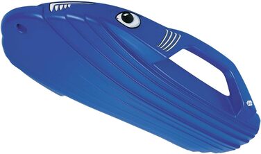 Дитячі сани Rolly Toys Snow Shark, ергономічне сидіння, з мотузкою, для дітей від 3 років, карвінгові, сині