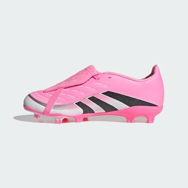 Дитячі футбольні бутси adidas Predator League з відкидною конструкцією язичка для твердого/багатоповерххового покриття, розмір EU 30, кольори: Рожевий Beam, Чорний Core, Білий Cloud