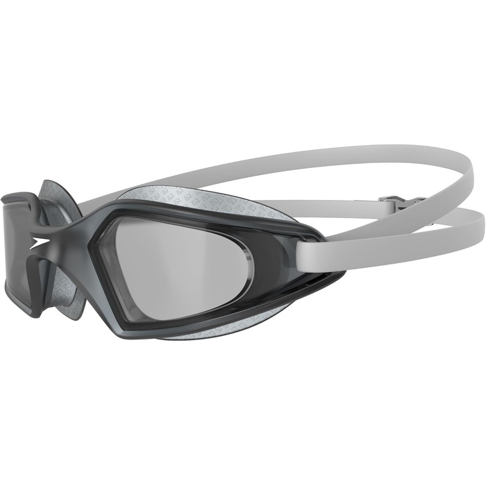 Окуляри для плавання Speedo Hydropulse - унісекс, комфортна посадка, регульована конструкція (білий/слон/світло-димний колір)