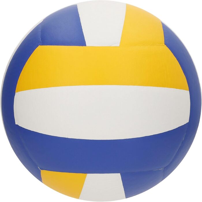 Волейбольний м'яч AKTIVE, розмір 5, 280 г, трикольоровий (синій, жовтий, білий), для тренувань та відпочинку