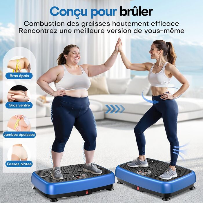 Вібраційна платформа EvoSpark: Тест-переможець 2025, з подвійним мотором для схуднення та тренувань всього тіла. Масажер, платформа для вібраційного тренування до 204 кг, покращена версія для дому. Зелений колір.