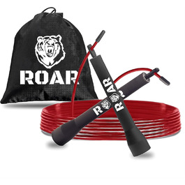 Стрибкове канат Roar® для фітнесу, боксу, кросфіту, з сумкою. Червоний