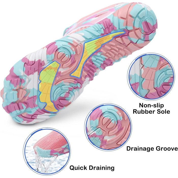 Аквашузи для піших прогулянок та плавання, унісекс, рожеві, розмір 39.5/40 EU