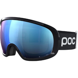 Гірськолижна маска POC Fovea Clarity Comp+ Uranium Black/Spektris Blue для змагань, оптимальна оглядовість
