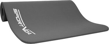 Килимок для йоги SportVida з нековзким покриттям - NBR, 180 x 60 x 1 см, для дому, з ручкою для перенесення, фітнес, 6 кольорів