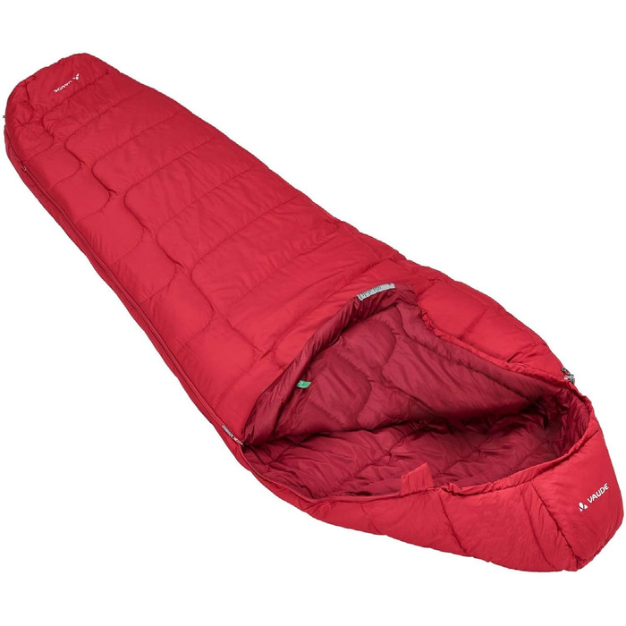 Сплячий мішок VAUDE Sioux 400 SYN - Outdoor - 220 см - весна/літо (темно-червоний, правій)